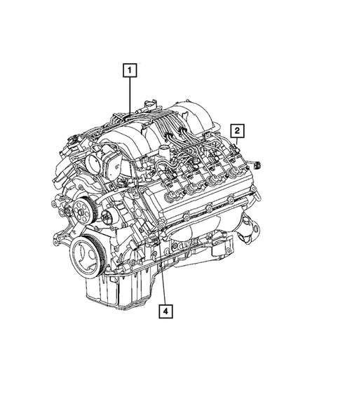Engine Identification, Service Engines & Engine Service Kits for 2008 Dodge Charger #1
