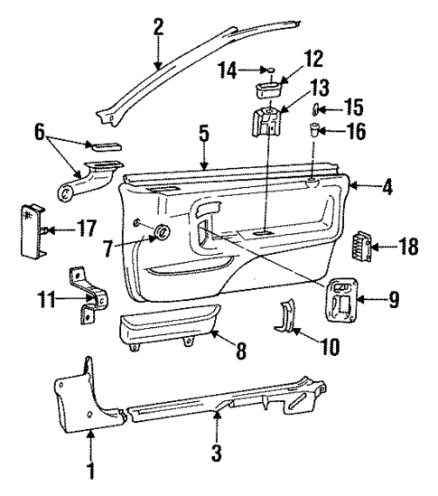 Interior Trim for 1995 Hyundai Scoupe #0