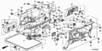 91561SM4013ZA - Interior/Bumper: Clip, Door Lining *NH167L* (Graphite Black) for Honda Image