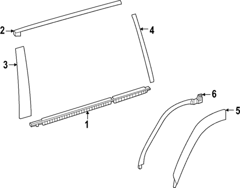 Exterior Trim - Rear Door for 2025 Lexus LX700h #0