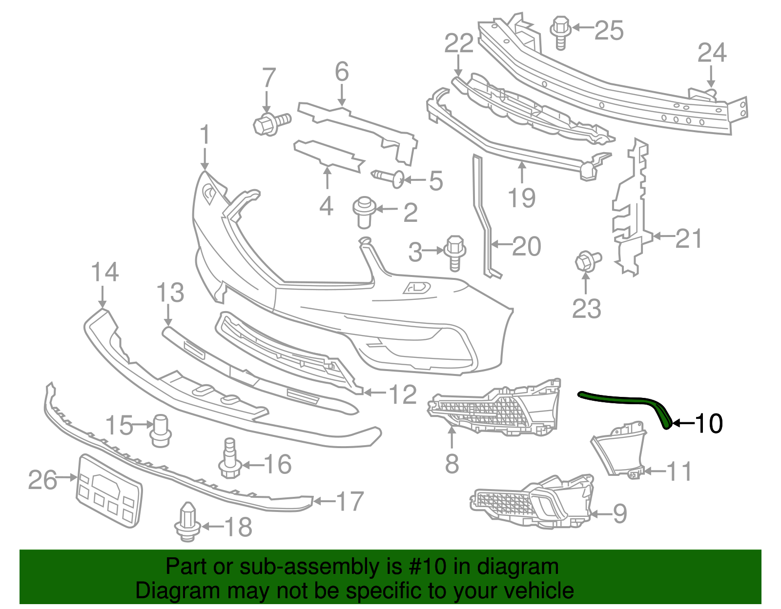 71104-TZ5-A00 - 2017-2020 Acura MDX - Bar, R In Garnish