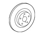 435120W080 - Brakes: Rotor for Lexus: LS460, LS600h Image