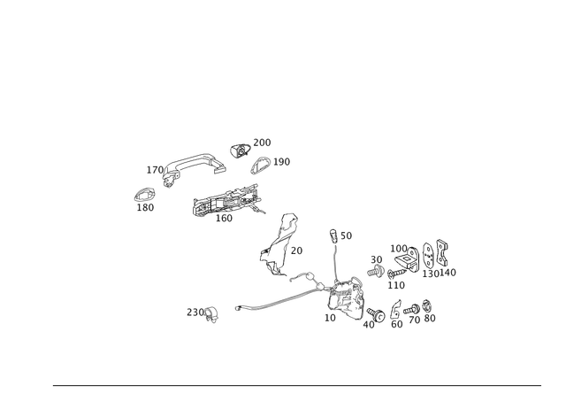 2197200935 - Front Doors: Lock for Mercedes-Benz: CLS500, CLS55 AMG, CLS550, CLS63 AMG Image image