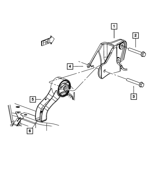 Engine Mounting for 2012 Dodge Caliber #3