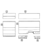68622372AA - Body Sheet Metal Except Doors: Body Side Aperture Outer Panel, Right for Mopar Image