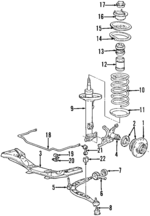 31316753261 - Suspension: Strut for BMW: Z3 Image