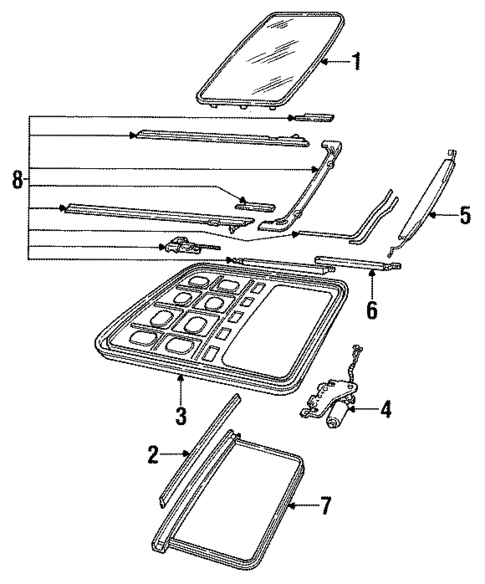 Sunroof for 1991 Lincoln Continental #0
