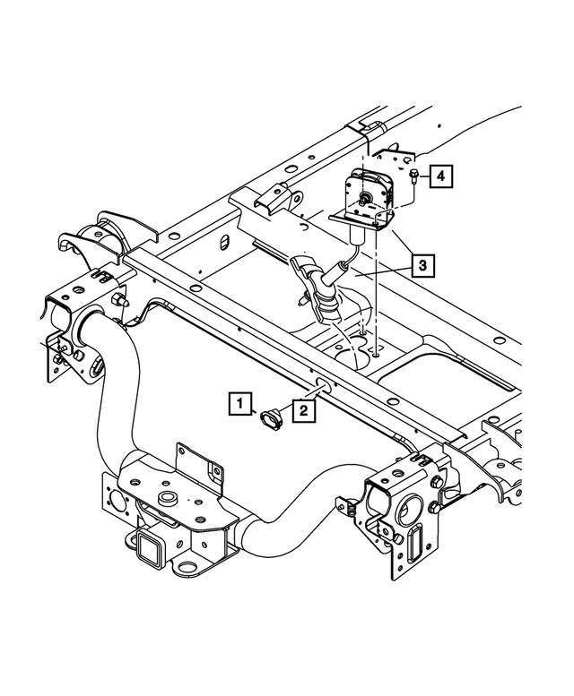 52021649AA - Wheels: Spare Tire Winch Tube Grommet for Mopar Image image