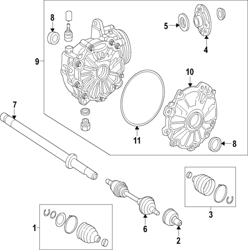 Axle Shafts & Joints for 2015 Mercedes-Benz C400 #2