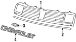 94106200 - Body: Grille for Chevrolet: Spectrum Image