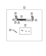 68239643AA - Mopar Accessories - Component Parts: Side Step, Right for Ram: 2500, 3500 Image