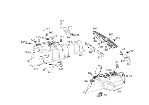 Trunk Lining for 2021 Mercedes-Benz E 63 AMG&reg; S #0