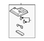 8126060A81A0 - : Map Lamp Assembly for Toyota: Land Cruiser Image