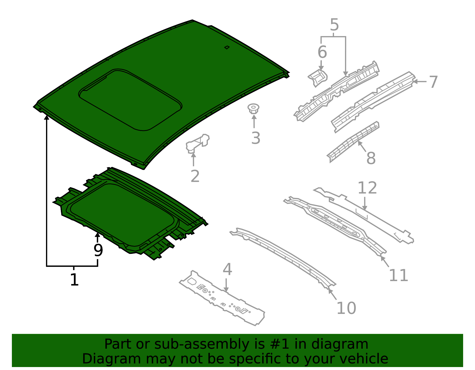2016-2021 Mazda CX-3 Roof Panel DLYD-70-600 | Mazda Parts Factor