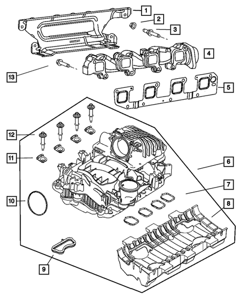 Manifolds for 2005 Dodge Ram 1500 #0