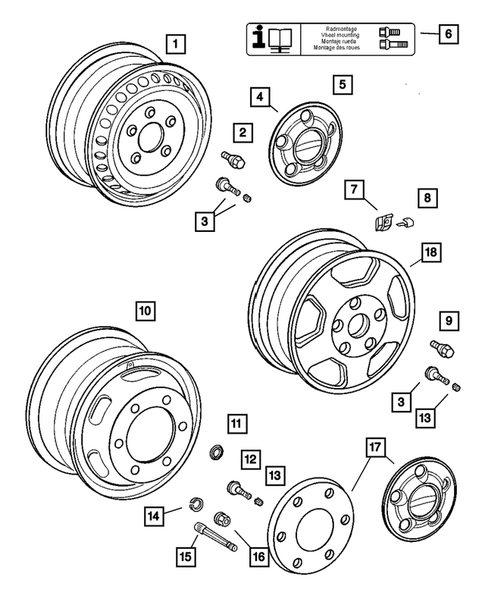 Wheels and Hardware for 2003 Dodge Sprinter 2500 #0