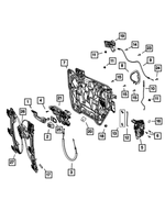 1RH67SW1AC - : Outside Door Handle Bezel, Left for Mopar Image