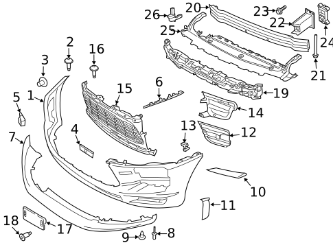 Bumper & Components - Front for 2021 Porsche Macan #0