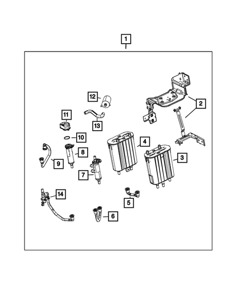 Vacuum Canister/Leak Detection Pump for 2024 Ram 2500 #1