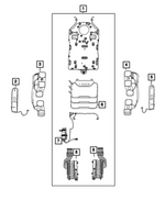 68683226AA - : Lumbar Air Cell for Jeep: Cherokee, Wagoneer S Image