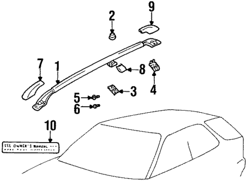Luggage Carrier for 2001 Suzuki Esteem #0