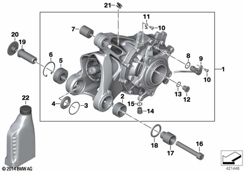 Rear Angular Gearbox for 2006 BMW-Motorrad R 1200 GS #1