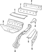 BHC2266 - Body: Panel Above Lid for Jaguar: XJS Image