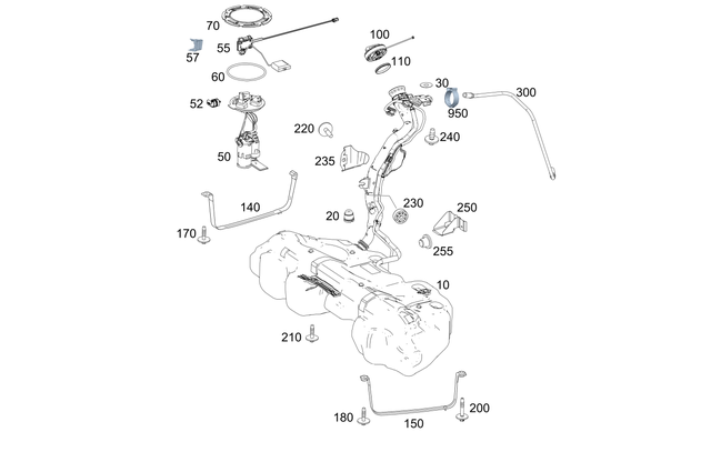 2534708501 - Fuel System: Fuel Tank for Mercedes-Benz: GLC63 AMG, GLC63 AMG S Image image