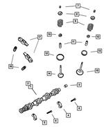 53021159AC - Engine 4.7L Eight Cylinder: Engine Camshaft, Left for Mopar Image