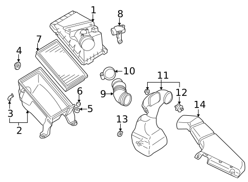 Air Intake for 2005 Saab 9-2X #0