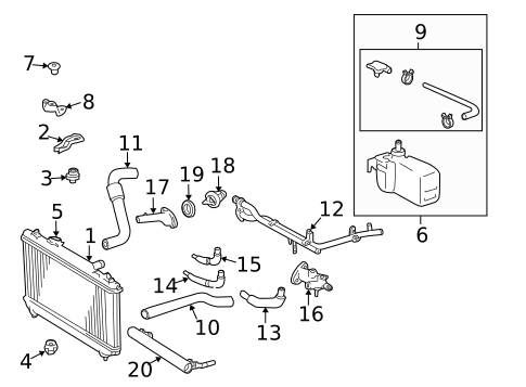 Radiators, Coolers & Related Components for 2001 Toyota Camry #0