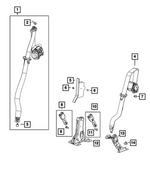 7JP00TX7AB - : Rear Seat Buckle for Jeep: Cherokee, Wagoneer S Image
