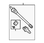 68477013AA - Suspension: Axle Shaft for Mopar Image