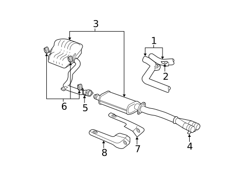Exhaust Components for 2009 Dodge Charger #0