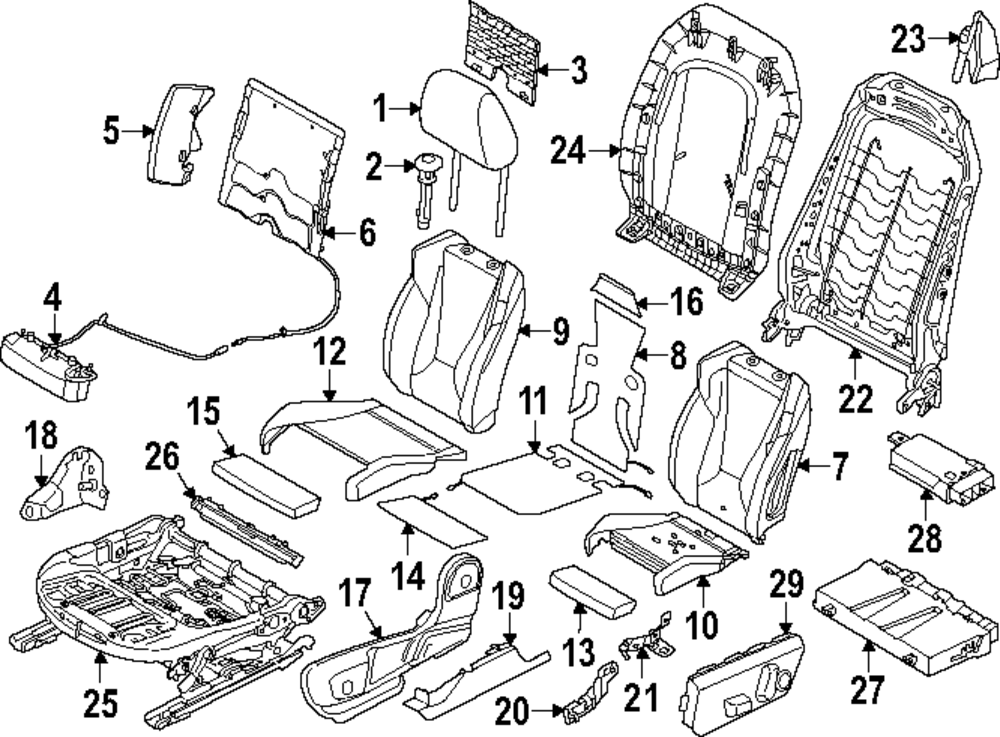 Seat Back Cover - BMW (52-10-5-A1C-B73)