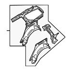 30796212 - Body: Inner Quarter Panel for Volvo: V50 Image