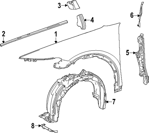 Fender & Components for 2025 Toyota Crown Signia #0