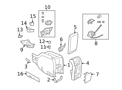 Floor Console for 2005 Lincoln Aviator #0