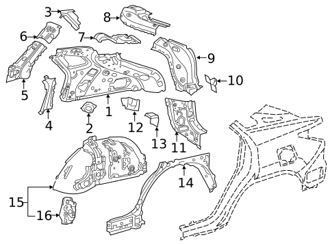 Inner Structure for 2016 Lexus RX450h #0