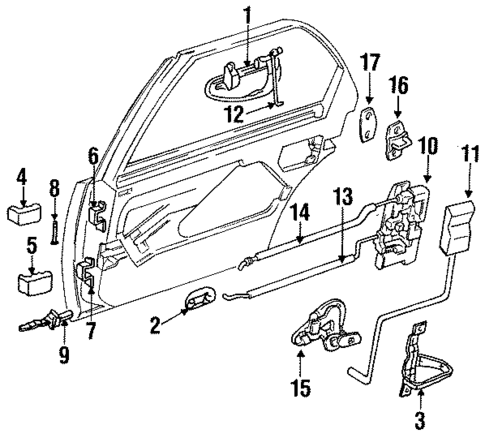 Lock & Hardware for 1994 Chrysler Concorde #0