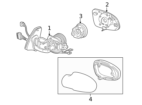 Outside Mirrors for 2003 Mercedes-Benz SLK320 #0