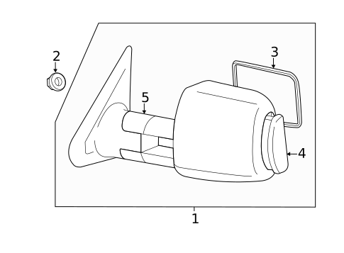 Outside Mirrors for 2007 Toyota Tundra #1
