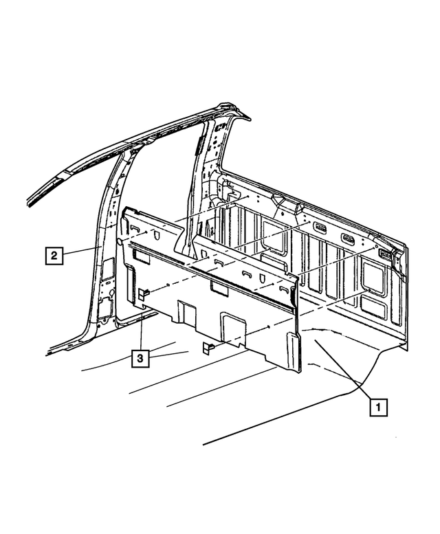 55350923AI - Interior Trim: Panel Inner Silencer for Mopar Image