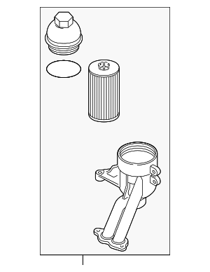 7L115401G - Engine: Oil Filter Housing for Audi Image