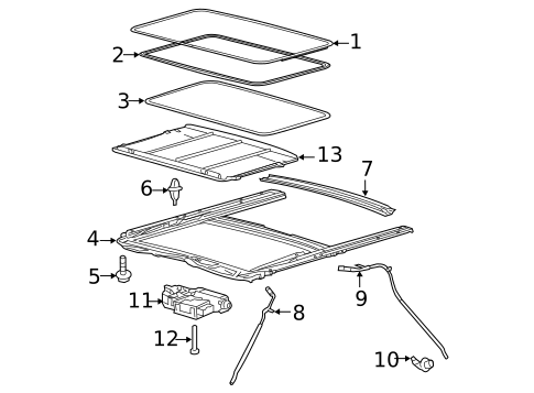 Sunroof for 2010 Mercury Mariner #1