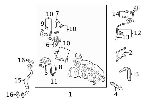 Emission Components for 2009 Volkswagen GTI #1