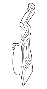 99655110100EAR - Body: Cowl Kick Panel for Porsche: 911, Boxster Image