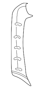 99655518212B18 - Body: Windshield Pillar Trim for Porsche: 911 Image