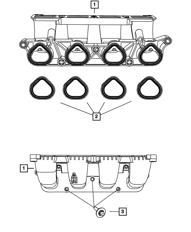 « 6506770AA – 2.4L Turbo Gas; Engine : Collerette Hexagonale Boulon, Montage pour Mopar Image »