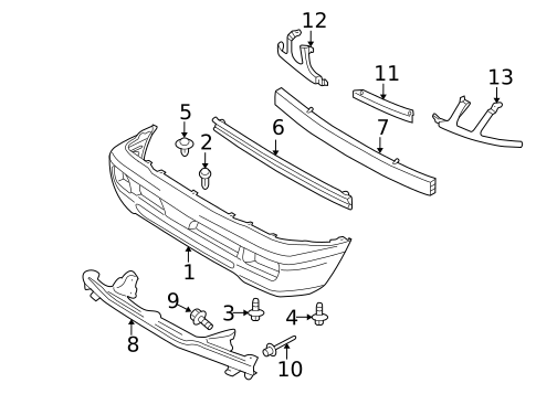 Bumper & Components - Front for 2005 Lexus LX470 #0